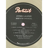 Cyndi Lauper She’s So Unusual Label LP & Single Award - Record Award