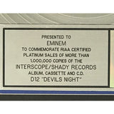 D12 Devil’s Night RIAA Platinum Album Award presented to Eminem - RARE - Record Award