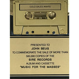 Depeche Mode Music For The Masses RIAA Gold LP Award - Record Award