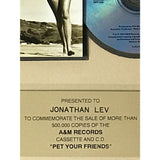 Dishwalla Pet Your Friends A&M label award - Record Award