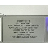 Disney Lizzie McGuire Movie Soundtrack RIAA Platinum Album Award - Record Award