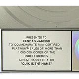 DJ Quik Quik Is The Name RIAA Platinum Album Award - Record Award