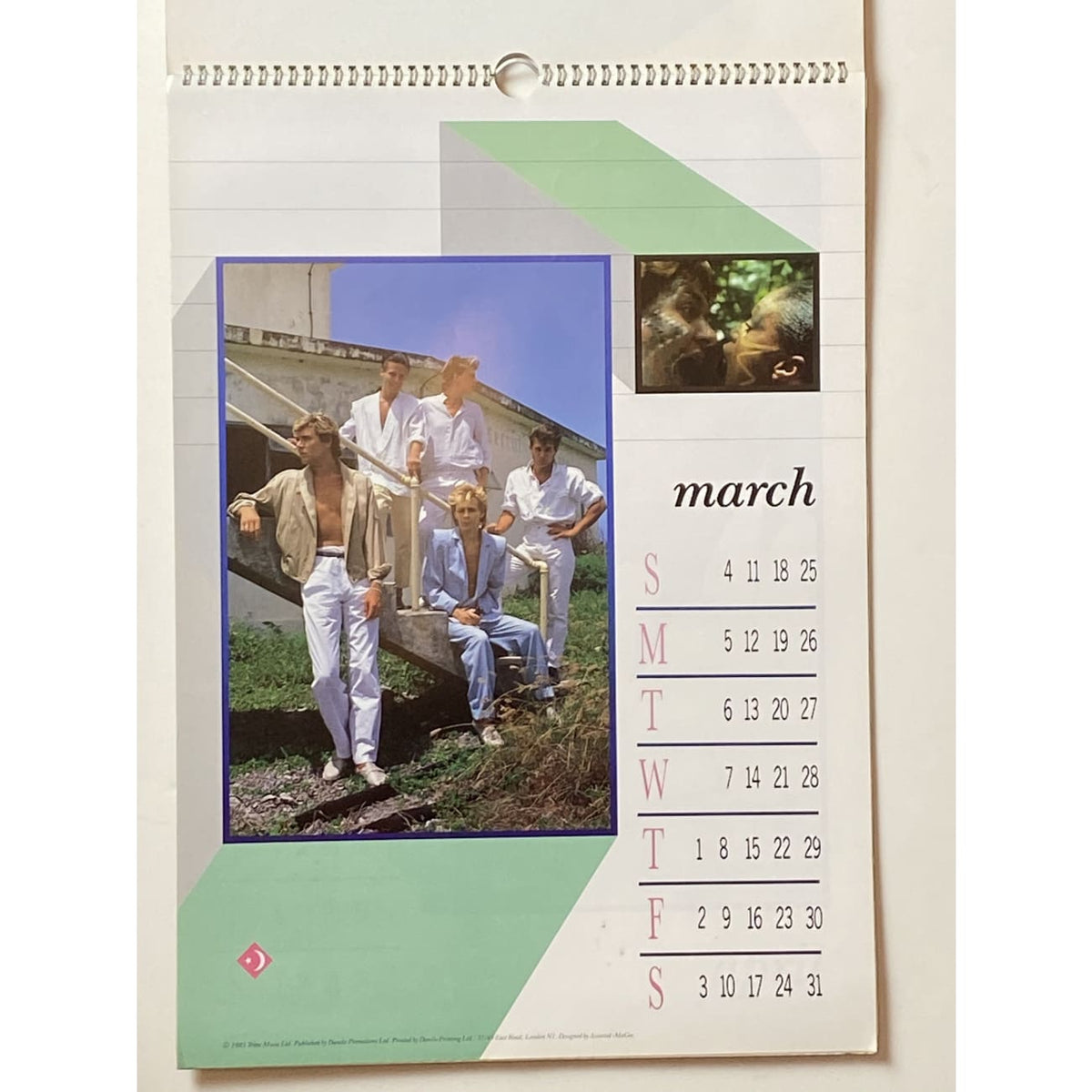 Duran Duran Vintage Calendars - 1984 and 1985 – MusicGoldmine.com