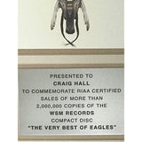 Eagles The Very Best Of RIAA 2x Multi-Platinum Album Award - Record Award