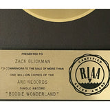 Earth Wind & Fire with The Emotions Boogie Wonderland RIAA Gold Single Award - Record Award