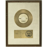 Edgar Winter Group Frankenstein White Matte RIAA Gold 45 Award - RARE - Record Award