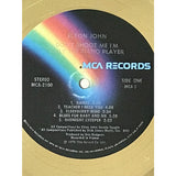 Elton John Don’t Shoot Me I’m Only The Piano Player White Matte RIAA Gold LP Award - RARE - Record Award