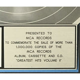 Elton John Greatest Hits Vol II RIAA Platinum Album Award - Record Award