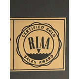 Elton John Jump Up! RIAA Gold Album Award presented to Bernie Taupin - RARE - Record Award