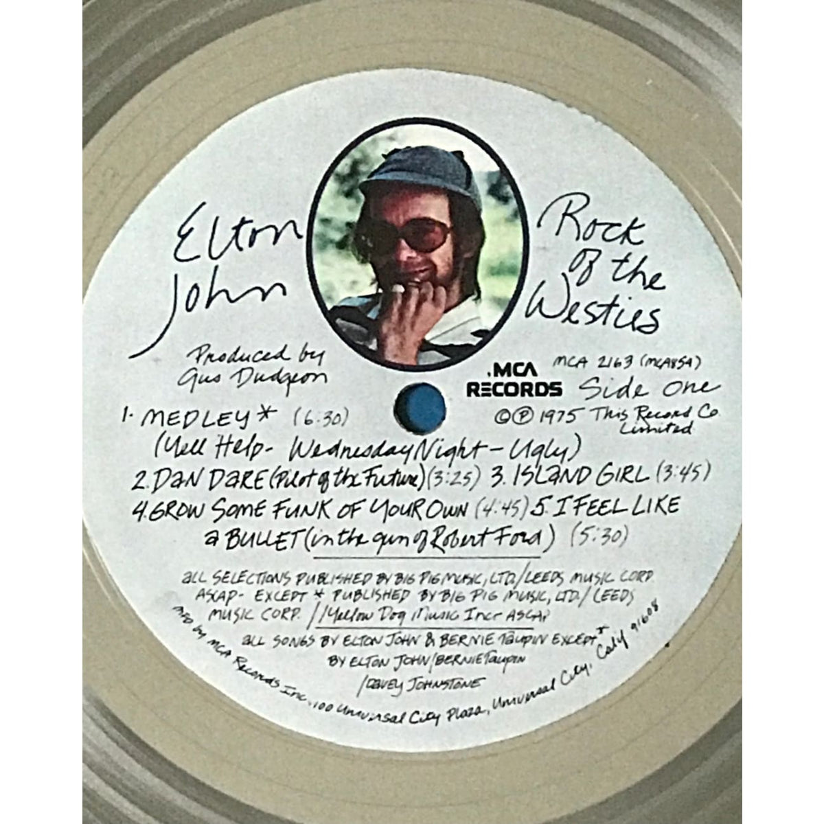 ELTON JOHN SIGNED ロック OF THE WESTIES VINYL ALBUM LP COA!! 海外 即決-