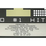 Elvis Presley ELV1S: 30 #1 Hits RIAA 3x Multi-Platinum Album Award - Record Award