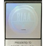 Fat Boy Slim You’ve Come A Long Way Baby RIAA Platinum Award - RARE - Record Award