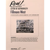 Fillmore West Collage Signed By 20 Artists w/Epperson LOA - Music Memorabilia Collage