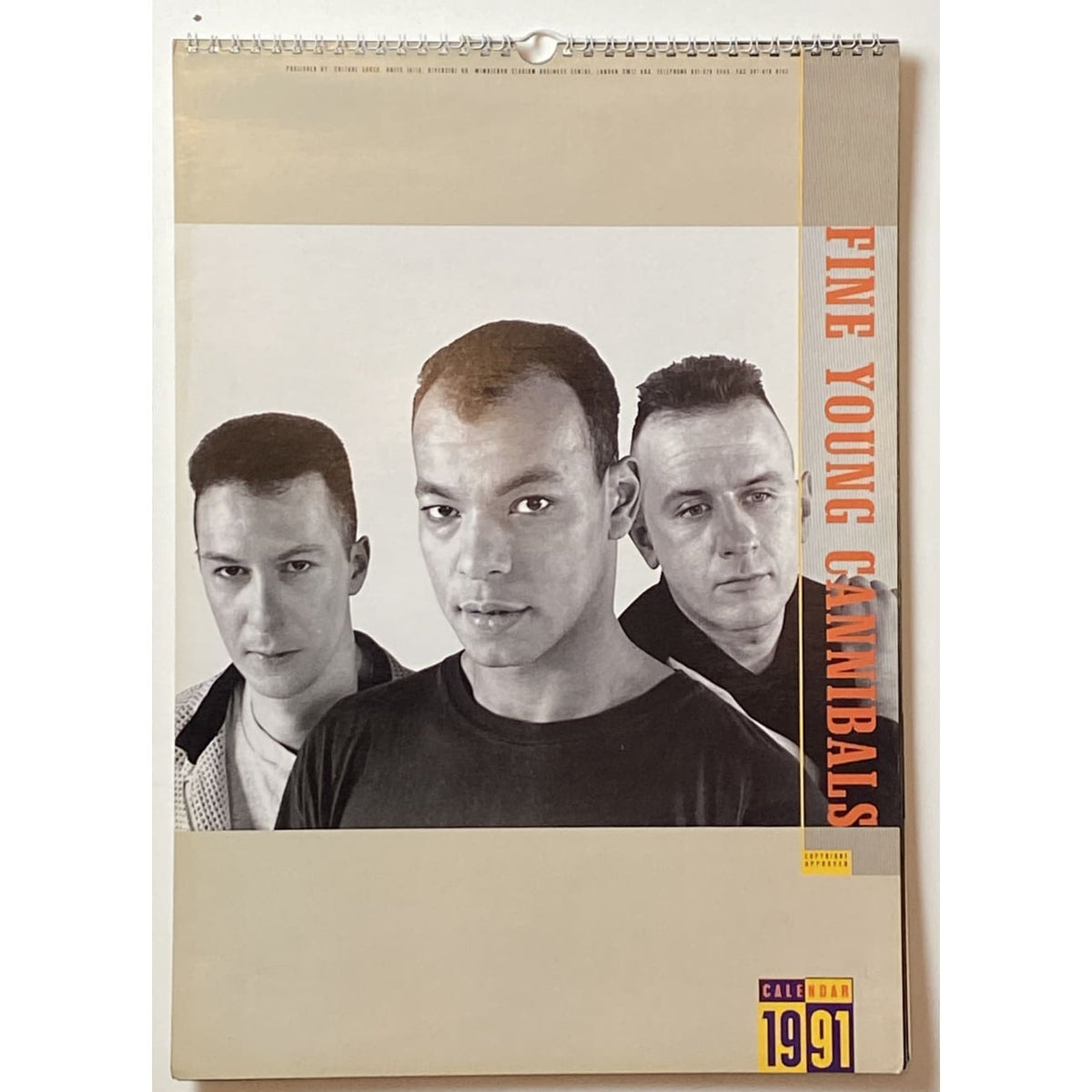 Fine Young Cannibals Vintage Calendars - 1990 and 1991