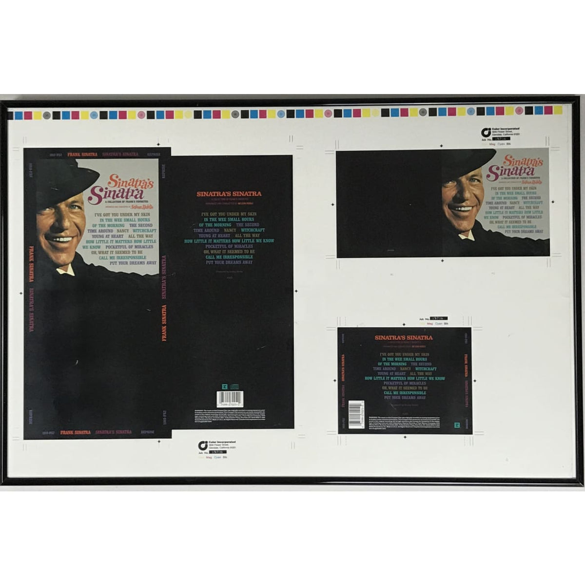 Frank Sinatra Sinatra's Sinatra Album Art Proof