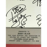 Fugees & Other Columbia Artists Signed Poster - Music Memorabilia Collage