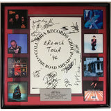 Fugees & Other Columbia Artists Signed Poster - Music Memorabilia Collage