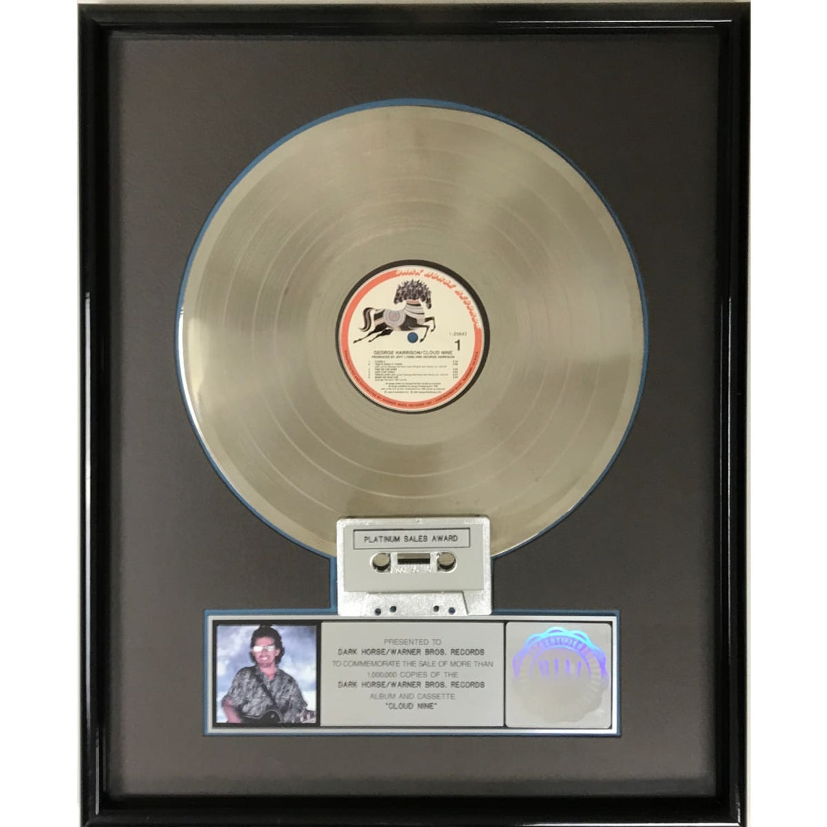 musicgoldmine.com - George Harrison Cloud 9 RIAA Platinum Album