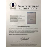 George Michael signed 1988 Faith letter w/BAS LOA