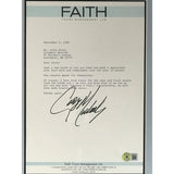 George Michael signed 1988 Faith letter w/BAS LOA