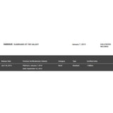 Guardians Of The Galaxy Awesome Mix Vol. 1 Platinum Album Award (New) - Record Award