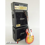 Guitar Amp Full Stack – Mini Classic Black Style Amp & Speaker Cabinets - Miniatures
