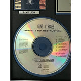 Guns N’ Roses Appetite For Destruction RIAA 10x Multi-Platinum LP Award - Record Award