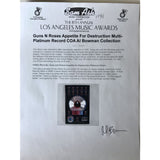 Guns N’ Roses Appetite For Destruction RIAA 13x Multi-Platinum Award presented to Steven Adler - RARE - Record Award