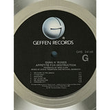 Guns N’ Roses Appetite For Destruction RIAA 13x Multi-Platinum Award presented to Steven Adler - RARE - Record Award