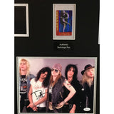 Guns N Roses Autographed Memorabilia Collage W/jsa Coa