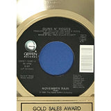 Guns N’ Roses November Rain RIAA Gold Single Award - Record Award