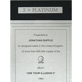 Guns N’ Roses Use Your Illusion Geffen UK Label Award - Record Award