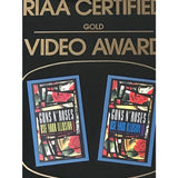 Guns N’ Roses Use Your Illusion I & II RIAA Gold Music Video Award - Record Award