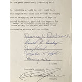 Iron Butterfly 1967 Contract Collage signed by 5 - Epperson LOA - RARE - Music Memorabilia Collage
