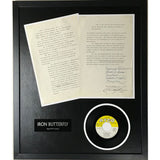 Iron Butterfly 1967 Contract Collage signed by 5 - Epperson LOA - RARE - Music Memorabilia Collage