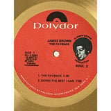 James Brown The Payback White Matte RIAA Gold LP Award - RARE - Record Award