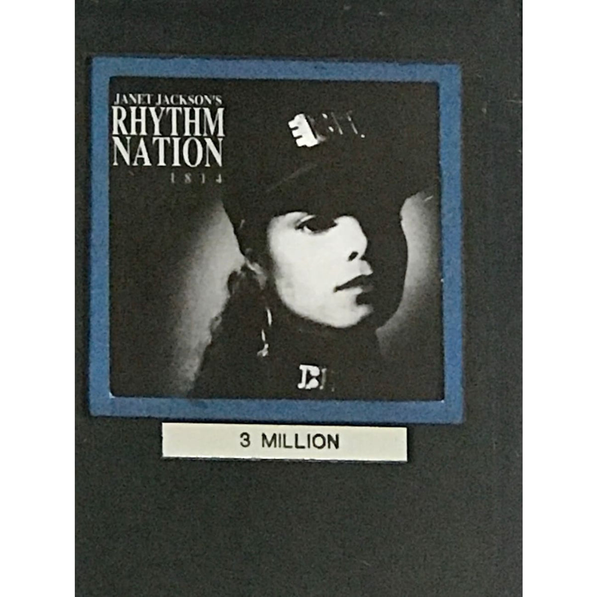 Janet Jackson Rhythm Nation RIAA 3x Multi-Platinum LP Award