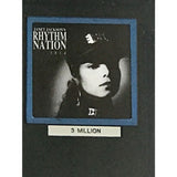 Janet Jackson Rhythm Nation RIAA 3x Multi-Platinum LP Award - Record Award