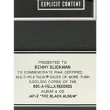 Jay-Z The Black Album RIAA 2x Multi-Platinum Album Award - RARE - Record Award