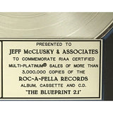 Jay-Z The Blueprint 2.1 RIAA 3x Multi-Platinum Album Award - Record Award