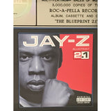 Jay-Z The Blueprint 2.1 RIAA 3x Multi-Platinum Album Award - Record Award