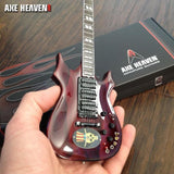 Jerry Garcia Top Hat Dead Head Tribute Mini Guitar Replica - Miniatures