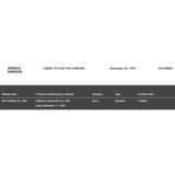 Jessica Simpson I Wanna Love You Forever RIAA Platinum Single Award - Record Award