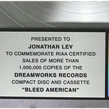 Jimmy Eat World Bleed American RIAA Platinum Award - Record Award