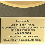Joan Jett & the Blackhearts ’Album’ (1983) RIAA Gold Album Award