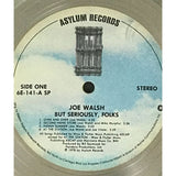 Joe Walsh But Seriously Folks... RIAA Platinum LP Award - Record Award