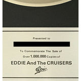 John Cafferty Eddie and the Cruisers Epic Records label award - Record Award