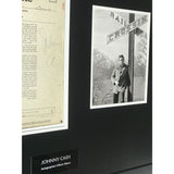 Johnny Cash album collage signed by Cash w/PSA COA - Music Memorabilia