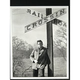 Johnny Cash album collage signed by Cash w/PSA COA - Music Memorabilia