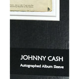 Johnny Cash album collage signed by Cash w/PSA COA - Music Memorabilia